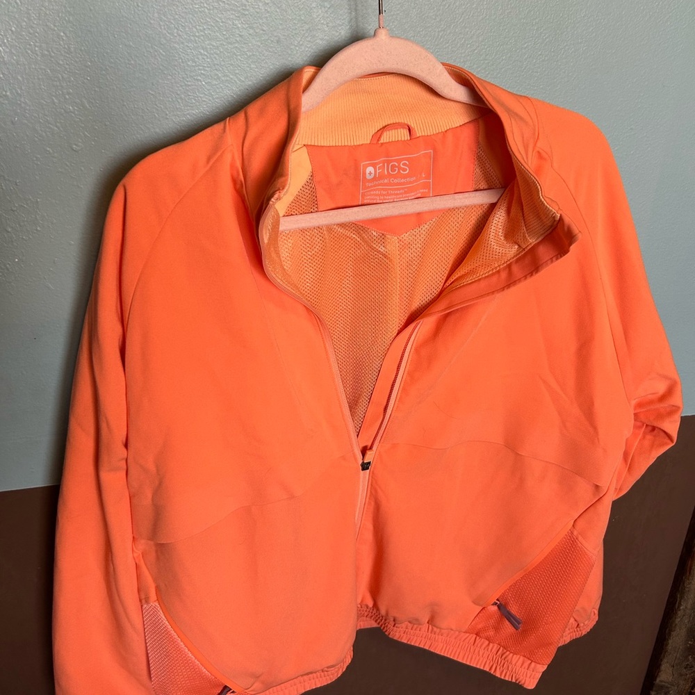 Figs Women's Orange Sulfa Jacket